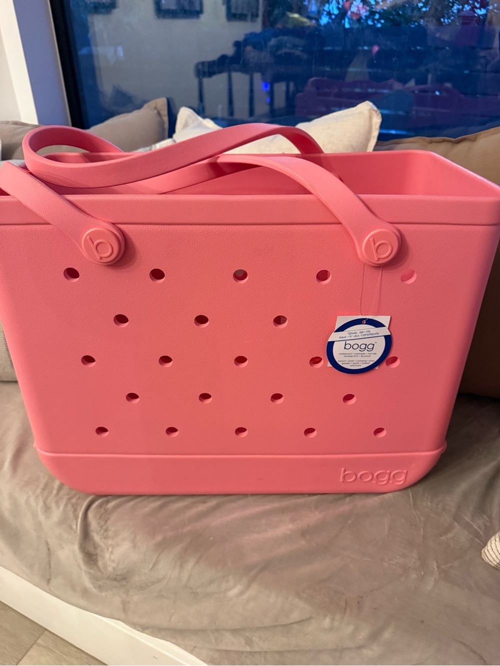 Bogg Bag Large Utility Tote in Light Pink
